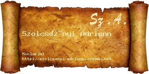 Szolcsányi Adrienn névjegykártya