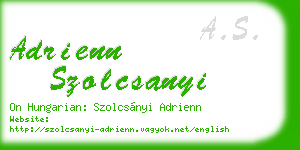 adrienn szolcsanyi business card